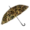 【 European and American Export 】 Men's business straight-handled umbrella, 16-bone, 25-inch long umbrella, camouflage print, enlarged umbrella surface impact Item Picture